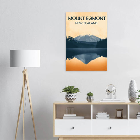 Mount Egmont New Zealand Classic Semi-Glossy Paper Poster - Books Worth Keeping